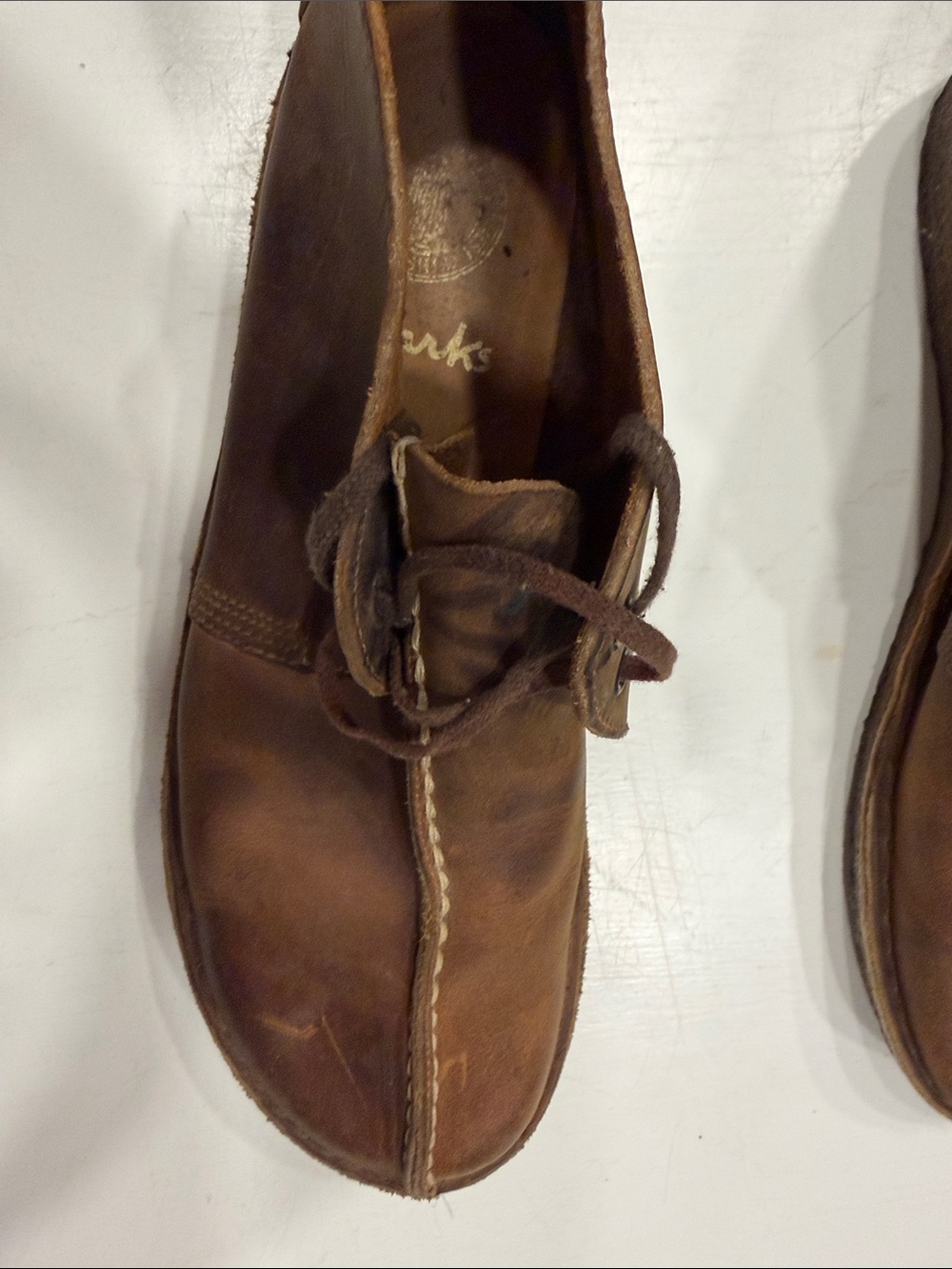 Clarks Men's Dark Brown Leather Chukka Boots - Picture 6 of 14